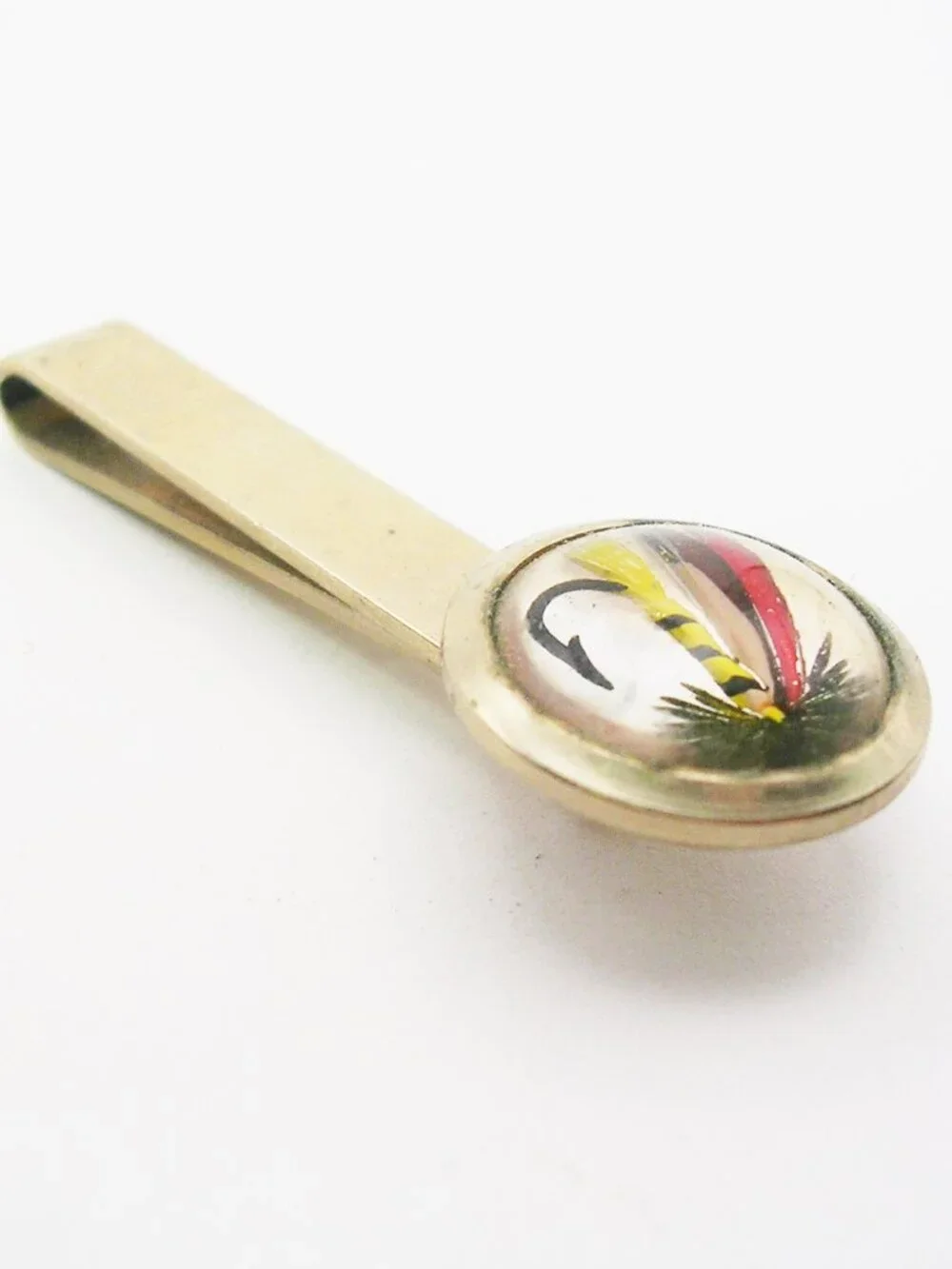 Vintage Tie Bar Money Clip Fly Fishing Hook Men's Formal Necktie Holder